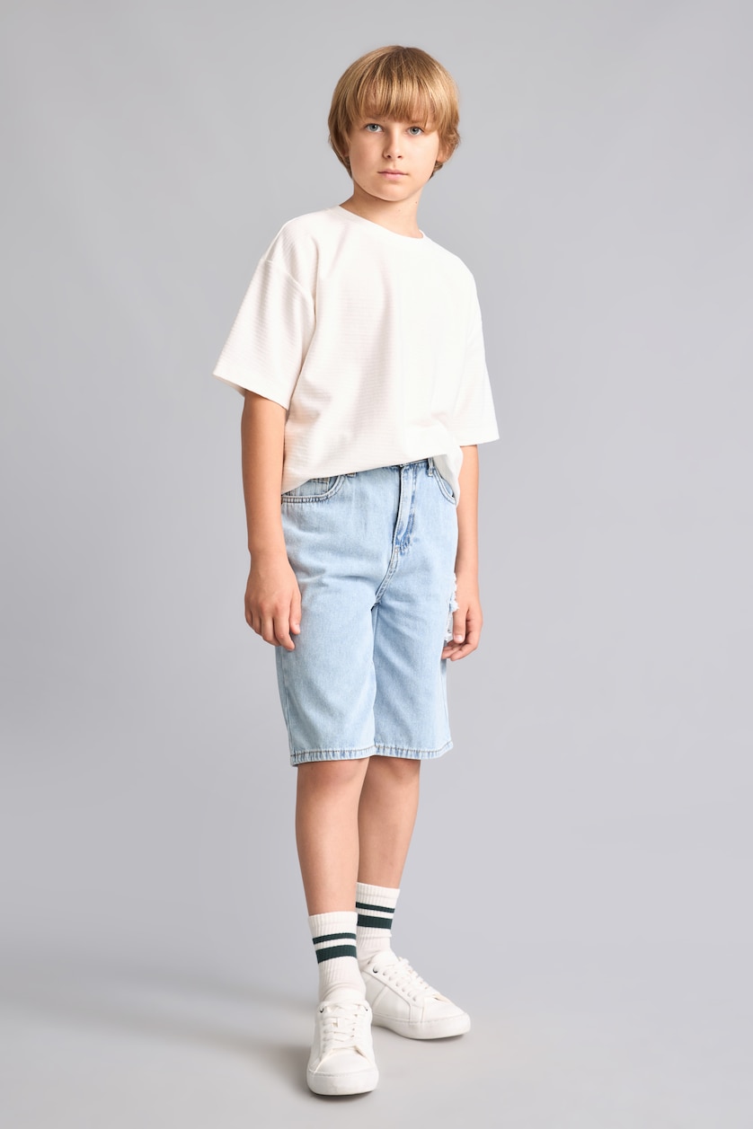 Young Boys - Teen Boys Light Blue Boy Denim Shorts