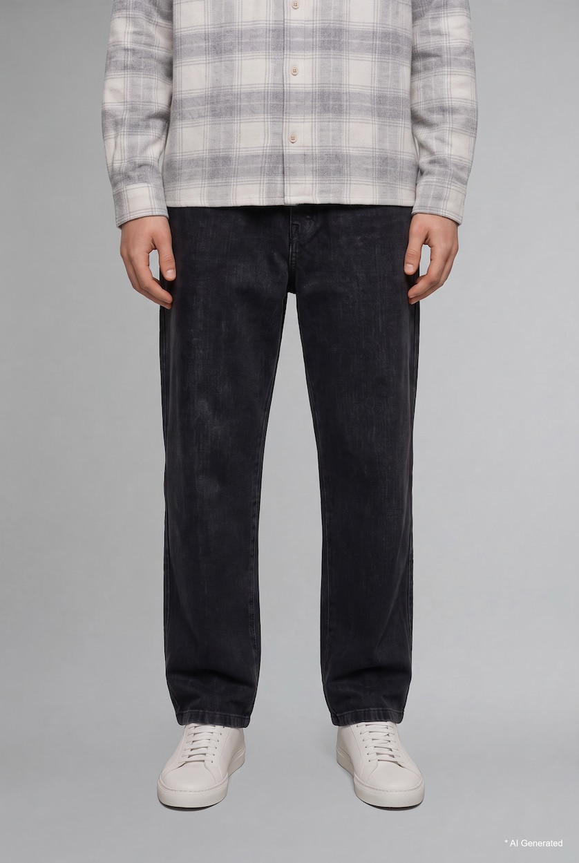رجال أنثرا Wide Leg Normal Waist Wide Leg Jeans