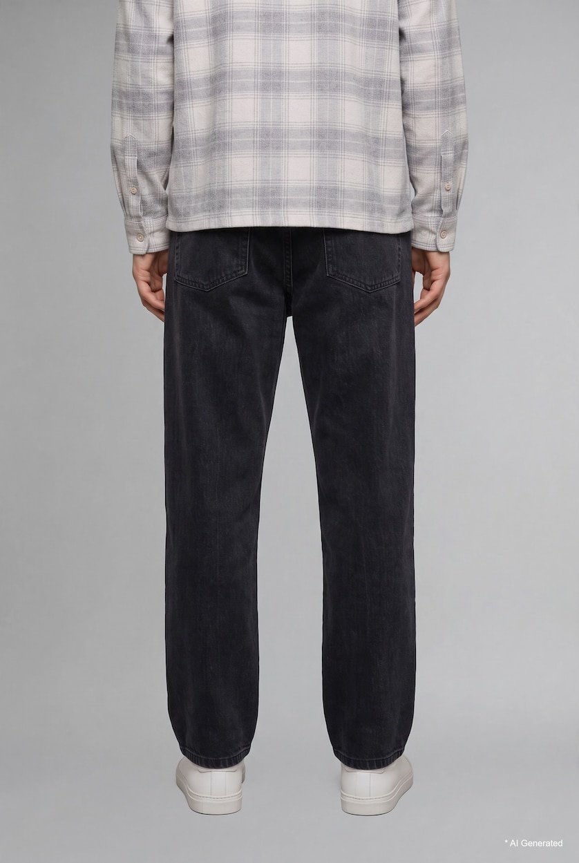 رجال أنثرا Wide Leg Normal Waist Wide Leg Jeans