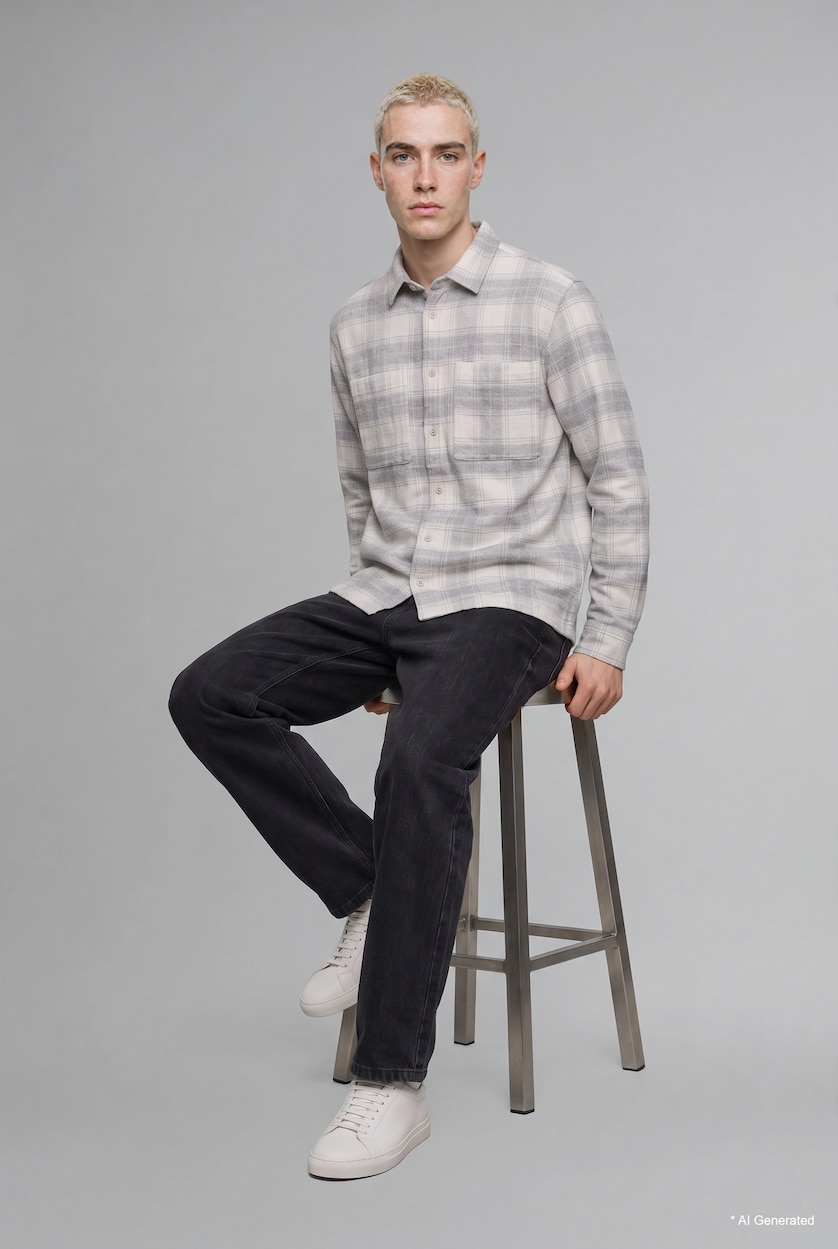رجال أنثرا Wide Leg Normal Waist Wide Leg Jeans
