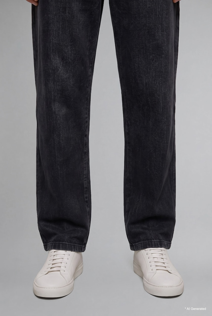 رجال أنثرا Wide Leg Normal Waist Wide Leg Jeans