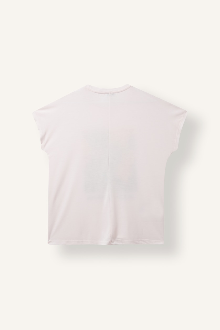 Women Light Pink Short Sleeve T-Shirt