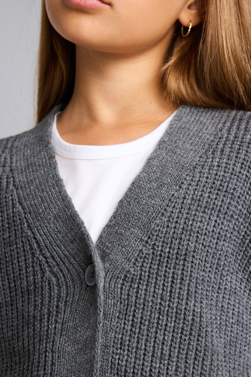 Young Girls - Teen Girls Anthracite Regular Fit Cardigan