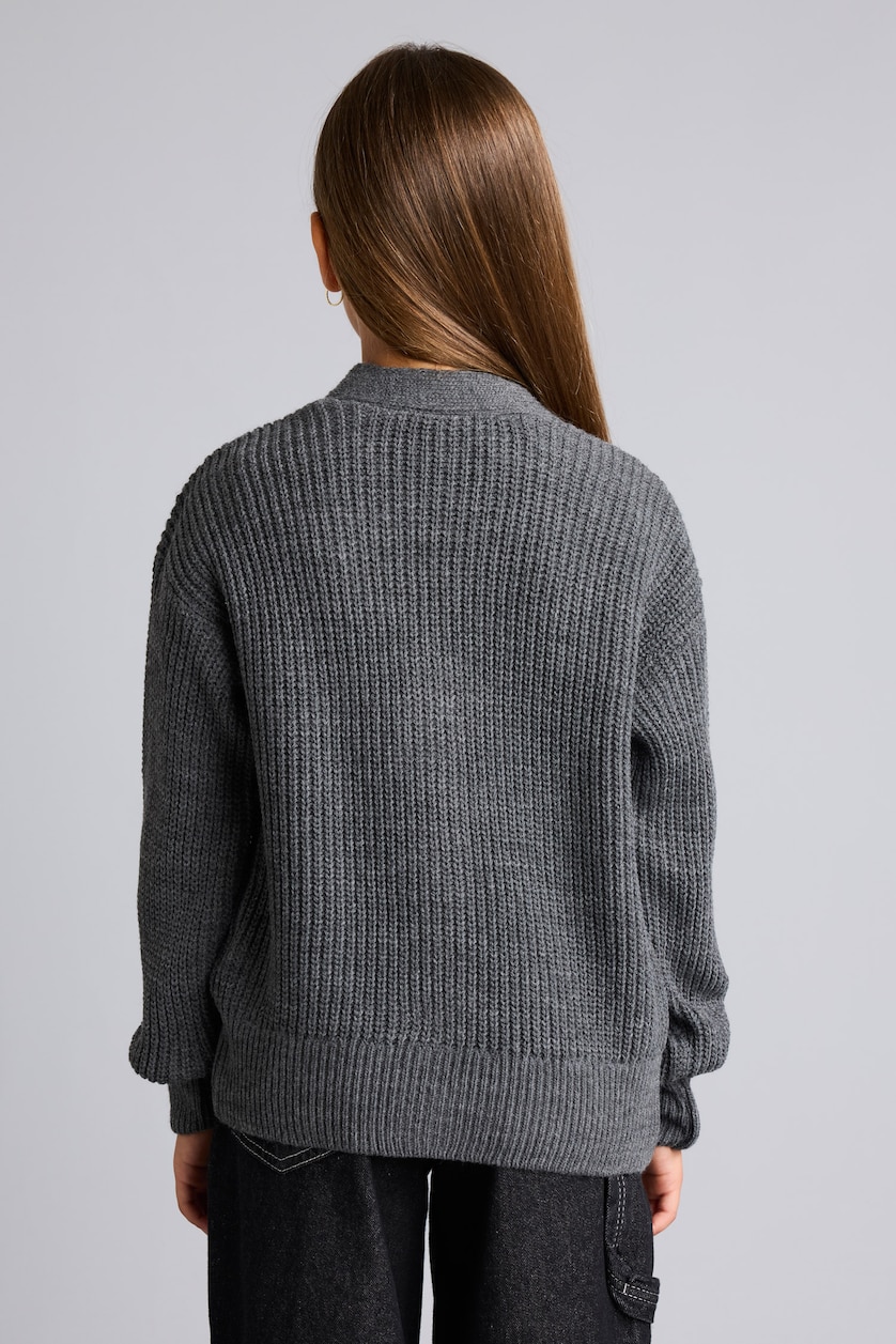Young Girls - Teen Girls Anthracite Regular Fit Cardigan