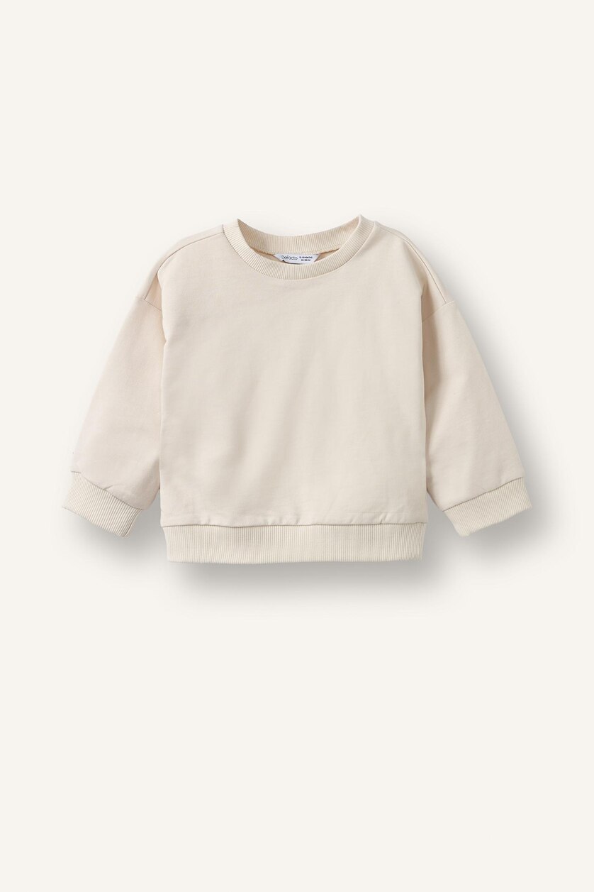 Erkek Bebek Antrasit %100 Pamuk Regular Fit 2'Li Sweatshirt Set Erkek Bebek