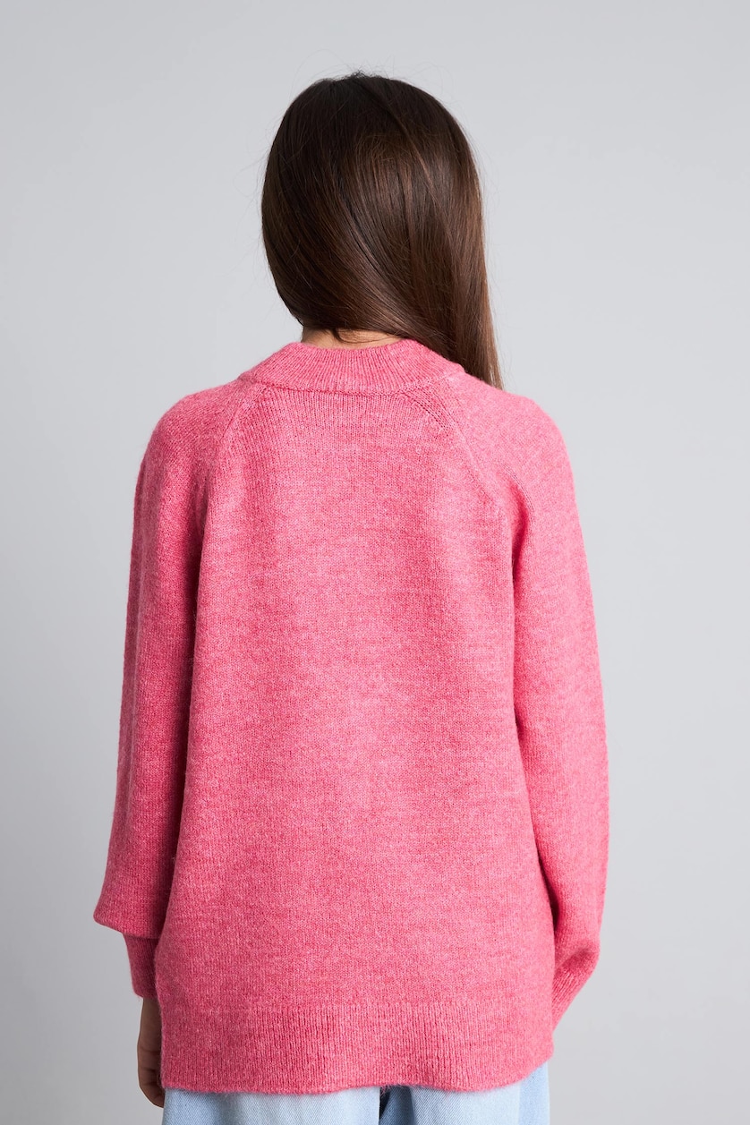 Young Girls - Teen Girls Pink Girl Regular Fit Crew Neck Pullover
