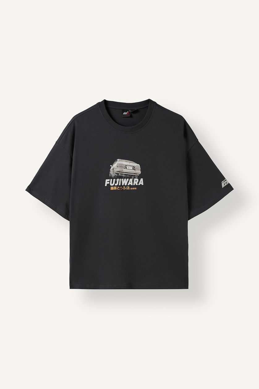 Мужчины Антрацит Футболка Boxy Fit