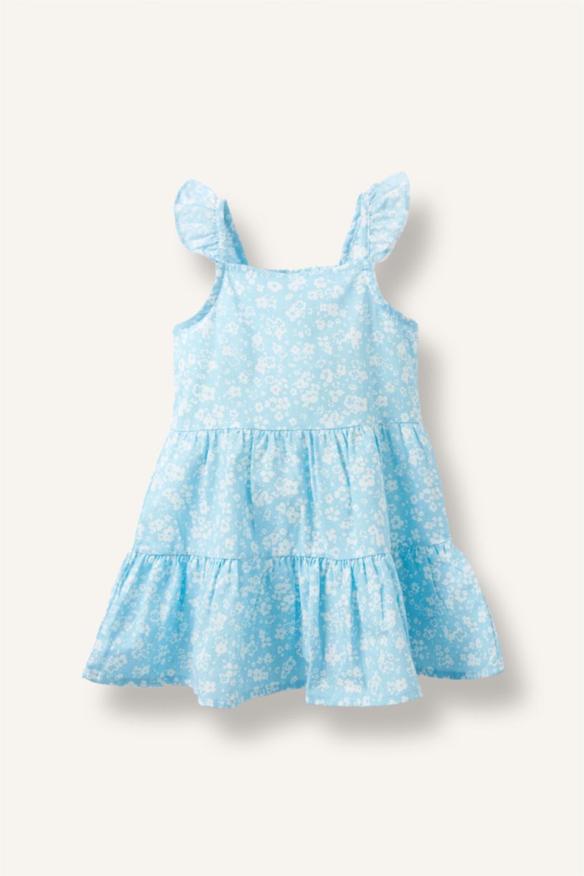 BÉBÉ FILLE Bleu Robe en popeline à bretelles pour bébé fille