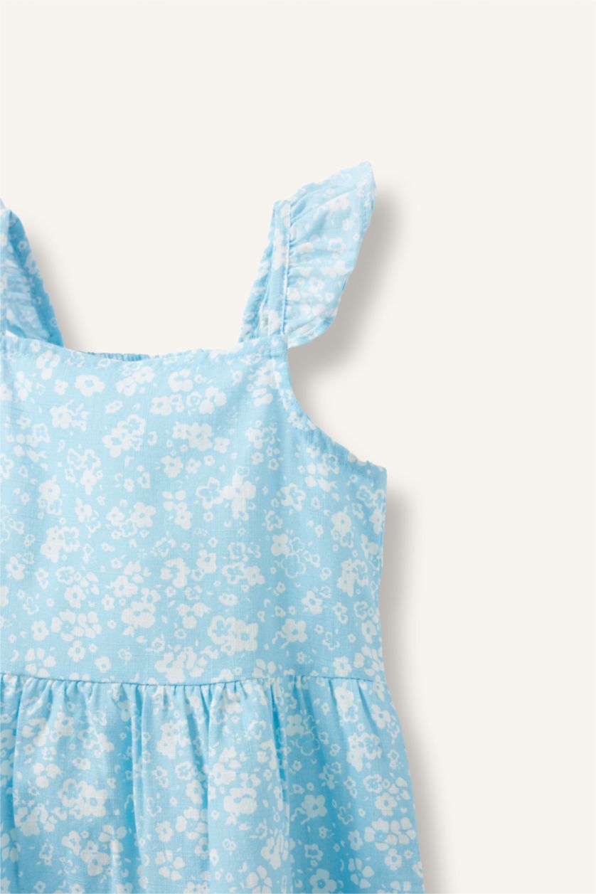 BÉBÉ FILLE Bleu Robe en popeline à bretelles pour bébé fille