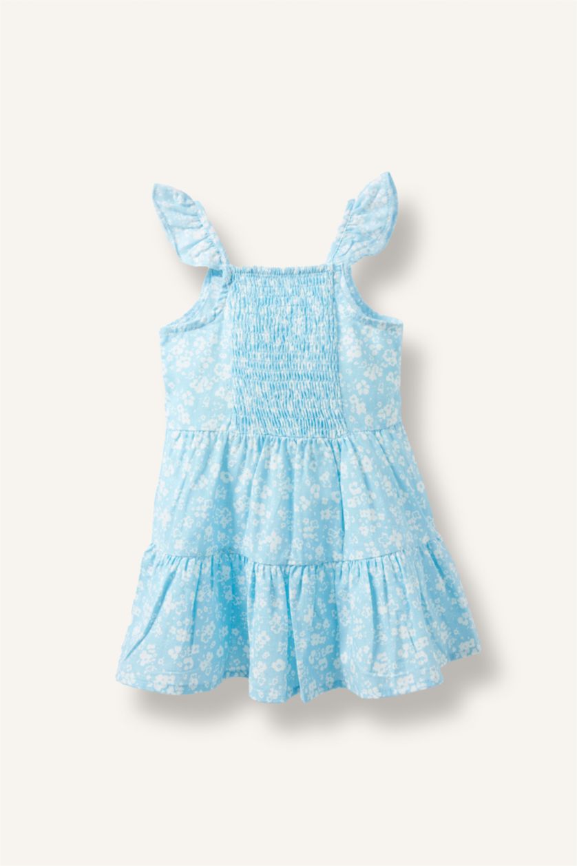 BÉBÉ FILLE Bleu Robe en popeline à bretelles pour bébé fille