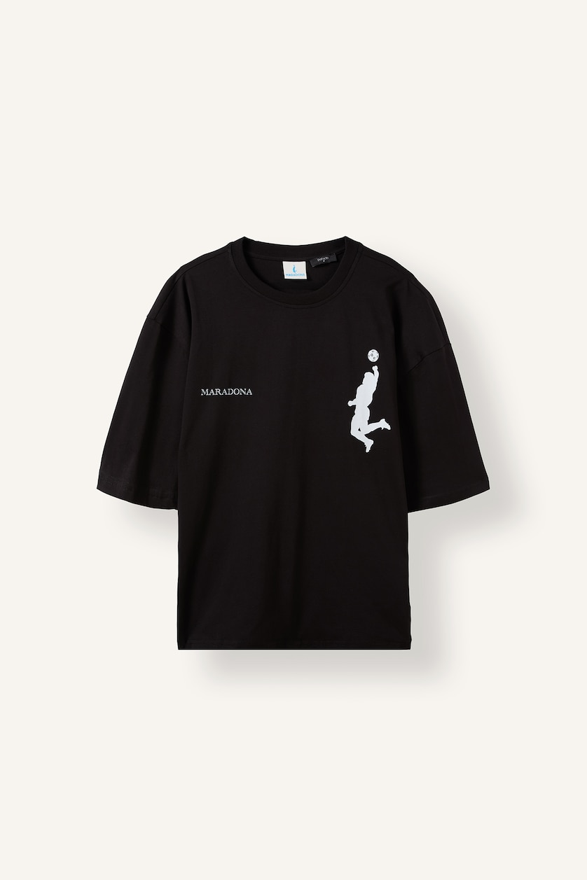MAN Black Boxy Fit Short Sleeve T-Shirt