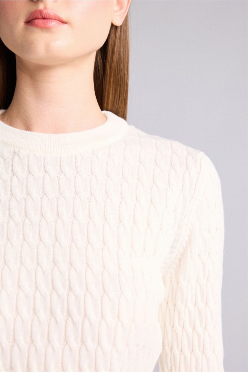 Women Ecru Regular Fit Pullover