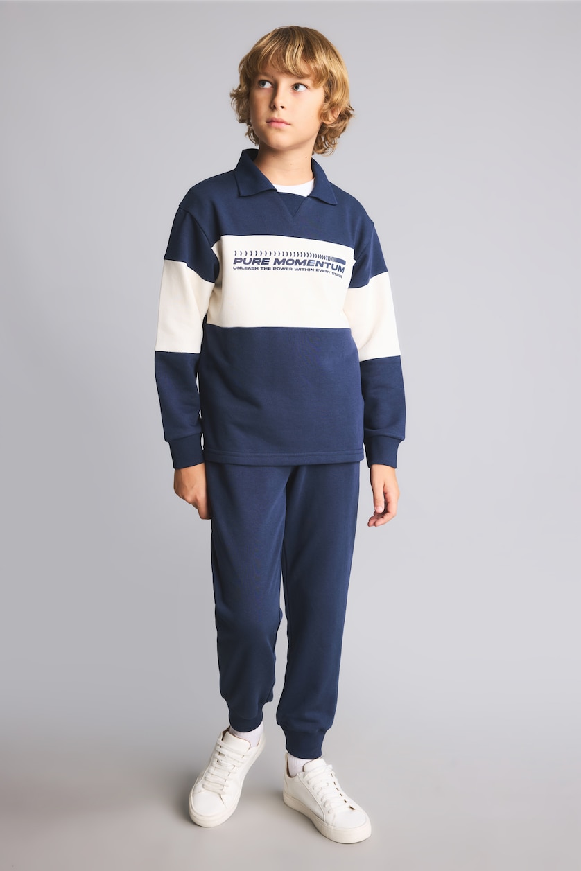 Young Boys - Teen Boys NAVY 2 piece Regular Fit Shirt Collar Set