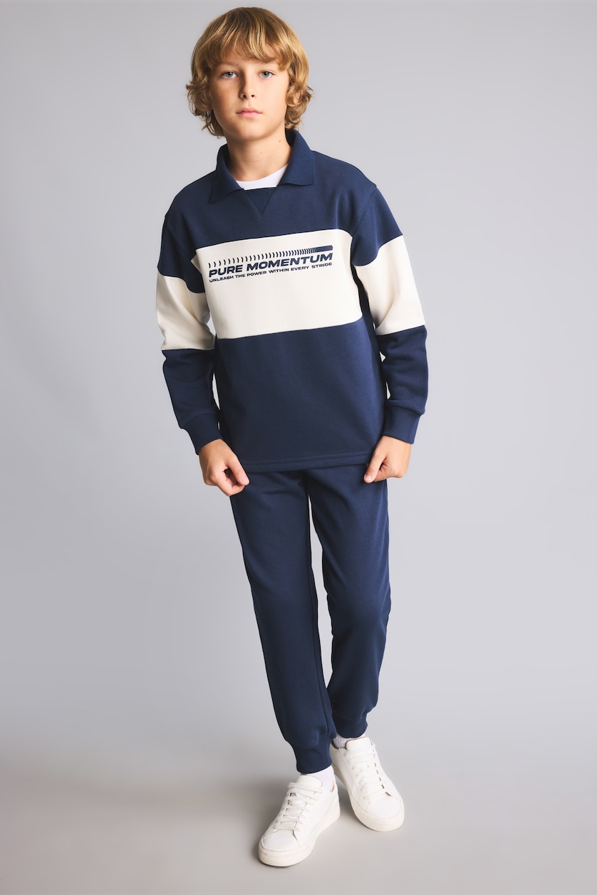 Young Boys - Teen Boys NAVY 2 piece Regular Fit Shirt Collar Set