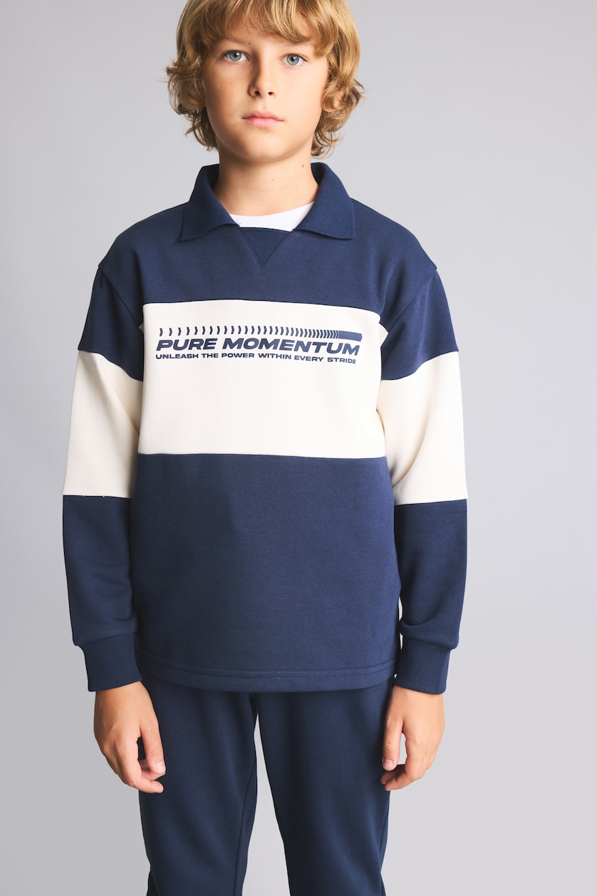 Young Boys - Teen Boys NAVY 2 piece Regular Fit Shirt Collar Set