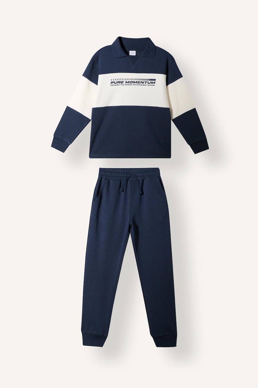 Young Boys - Teen Boys NAVY 2 piece Regular Fit Shirt Collar Set