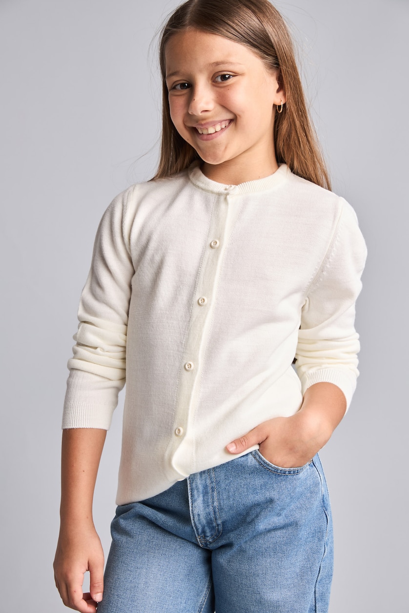 FILLES Écru Gilet pour fille