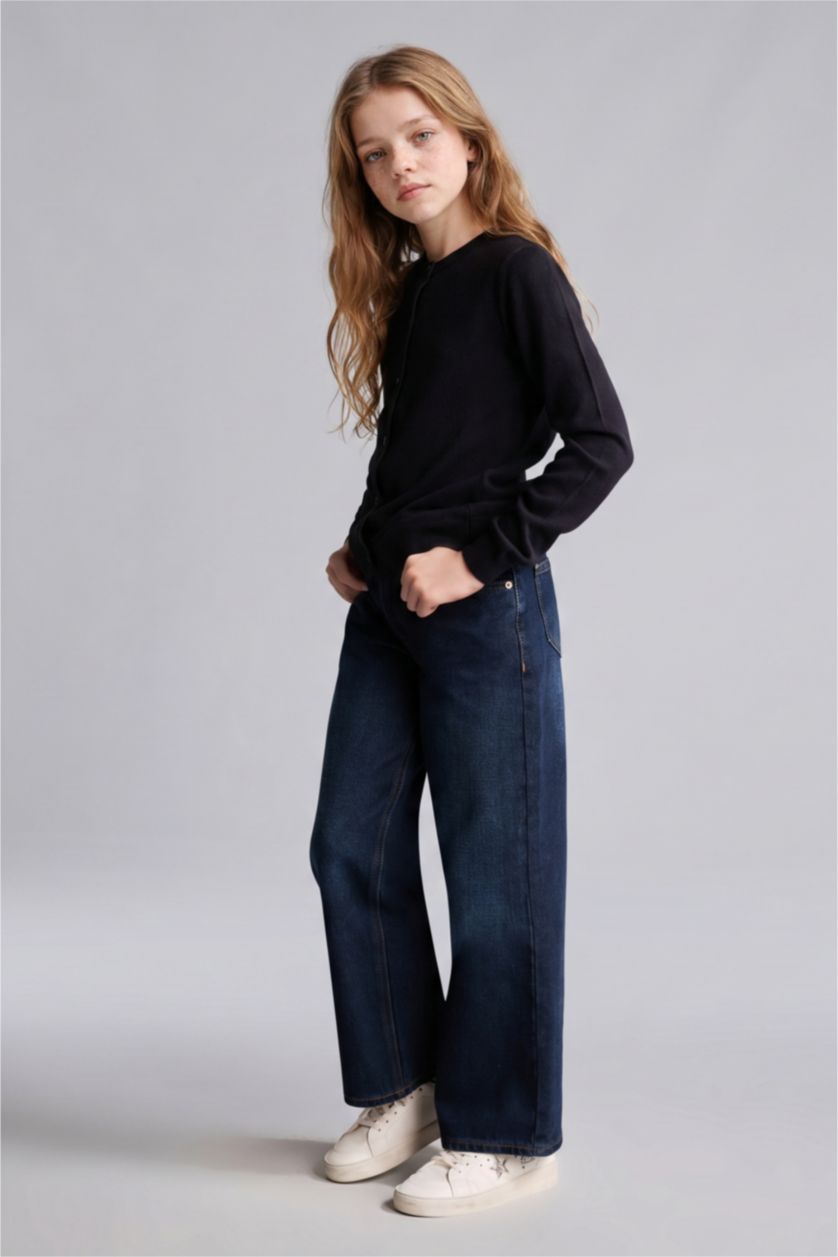Young Girls - Teen Girls NAVY Regular Fit Cardigan