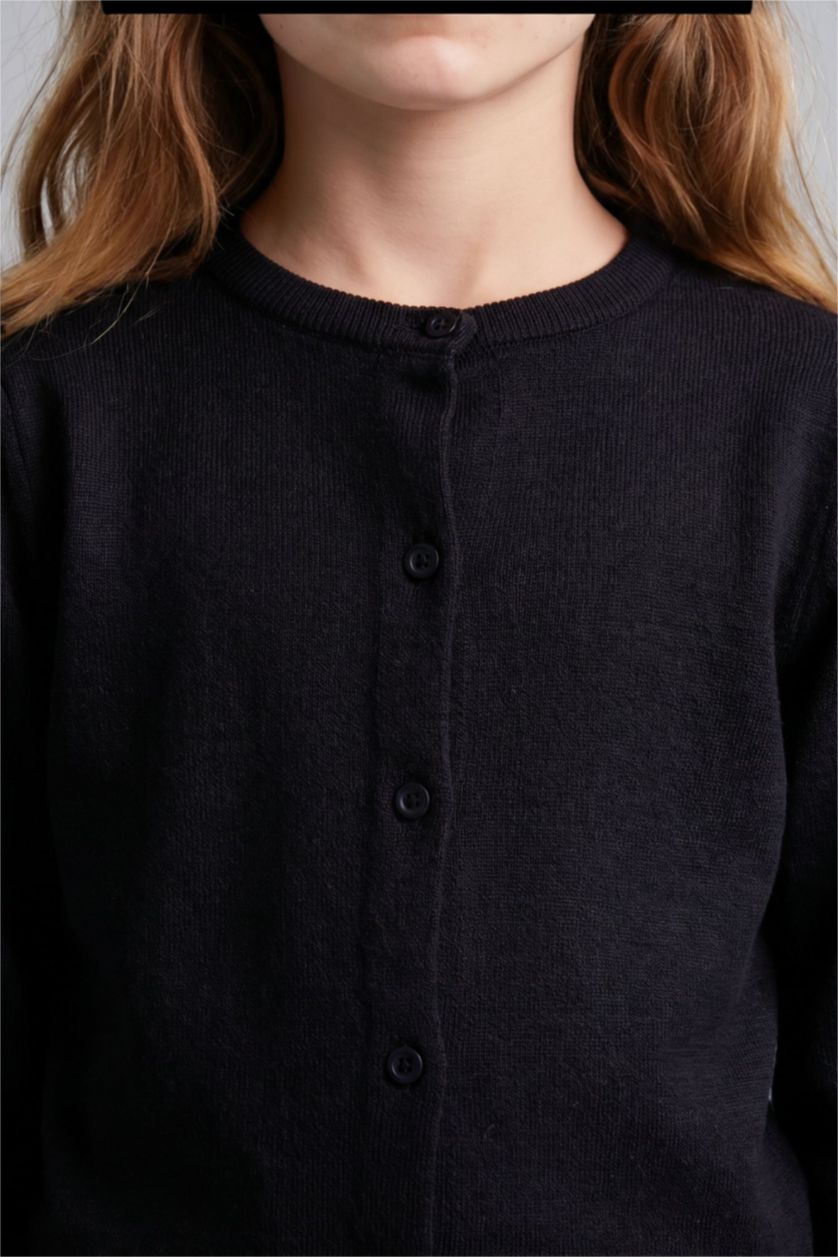 Young Girls - Teen Girls NAVY Regular Fit Cardigan