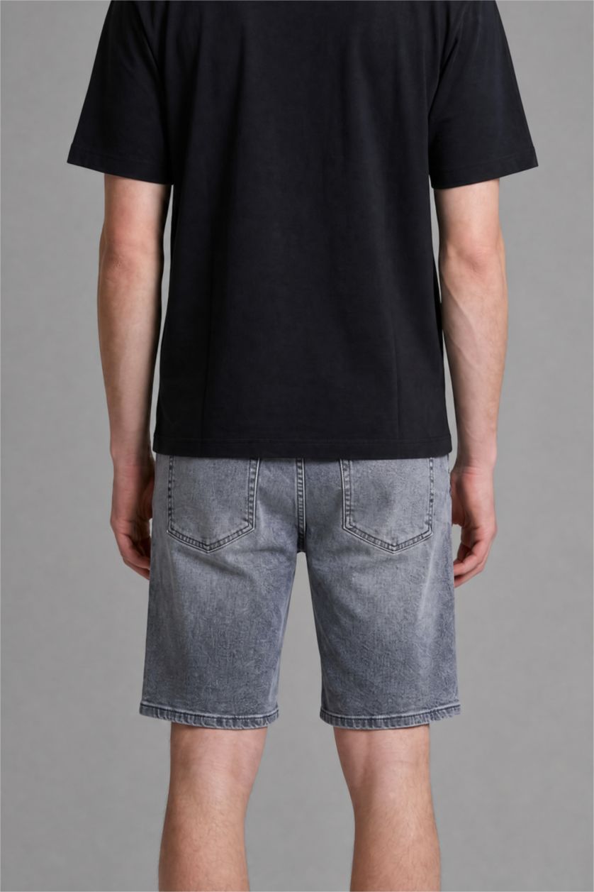Man Blue Grey Slim Fit