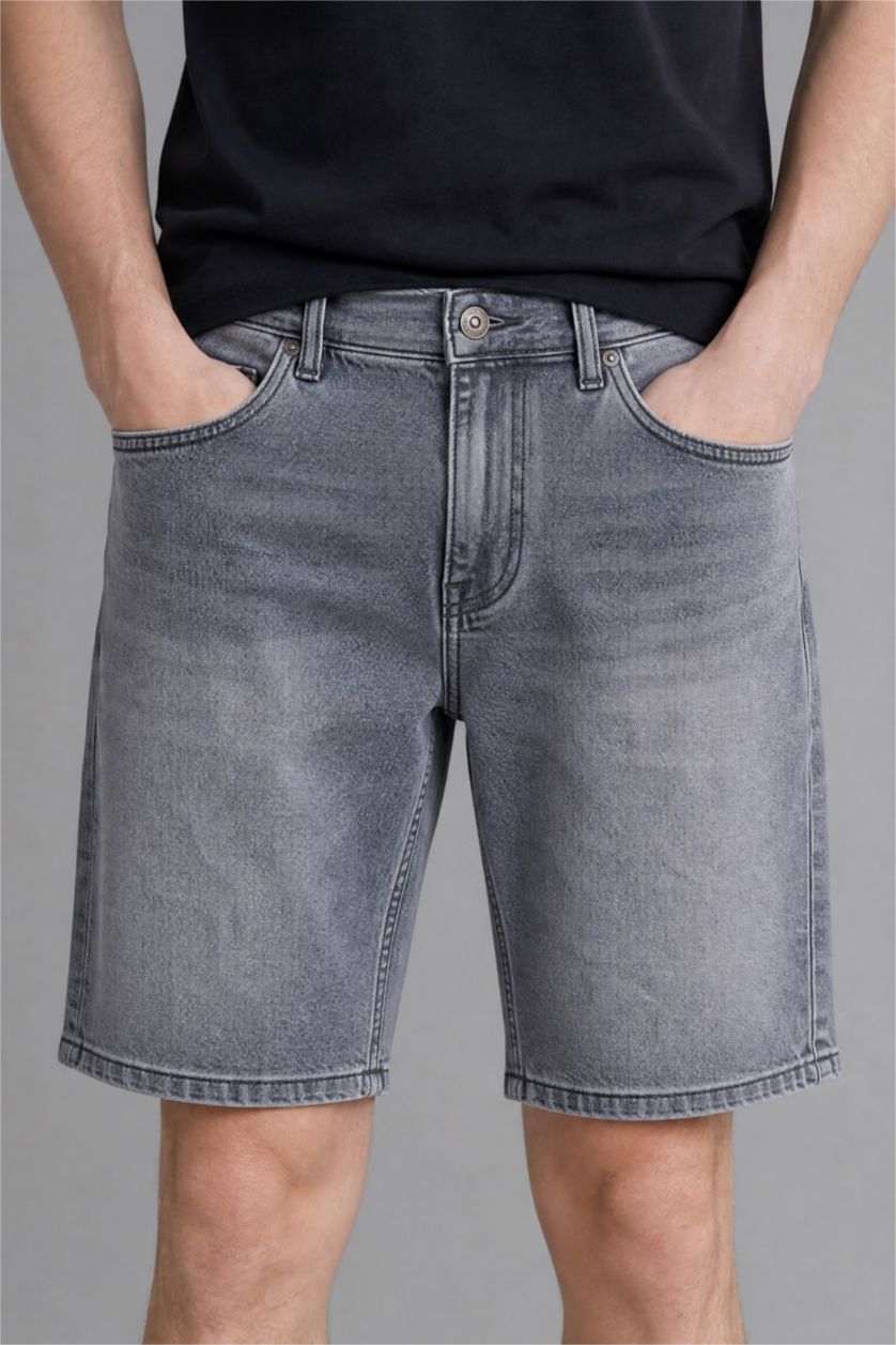 Man Blue Grey Slim Fit