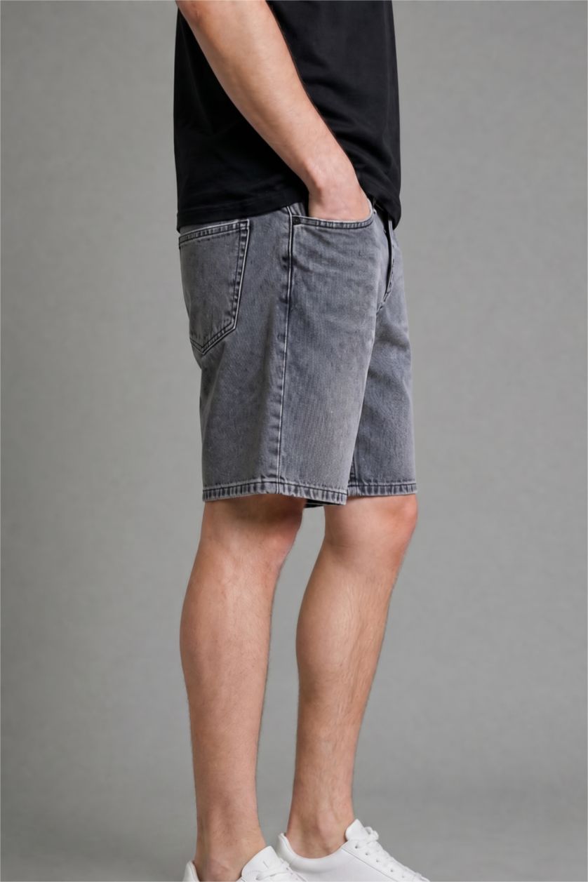 Man Blue Grey Slim Fit