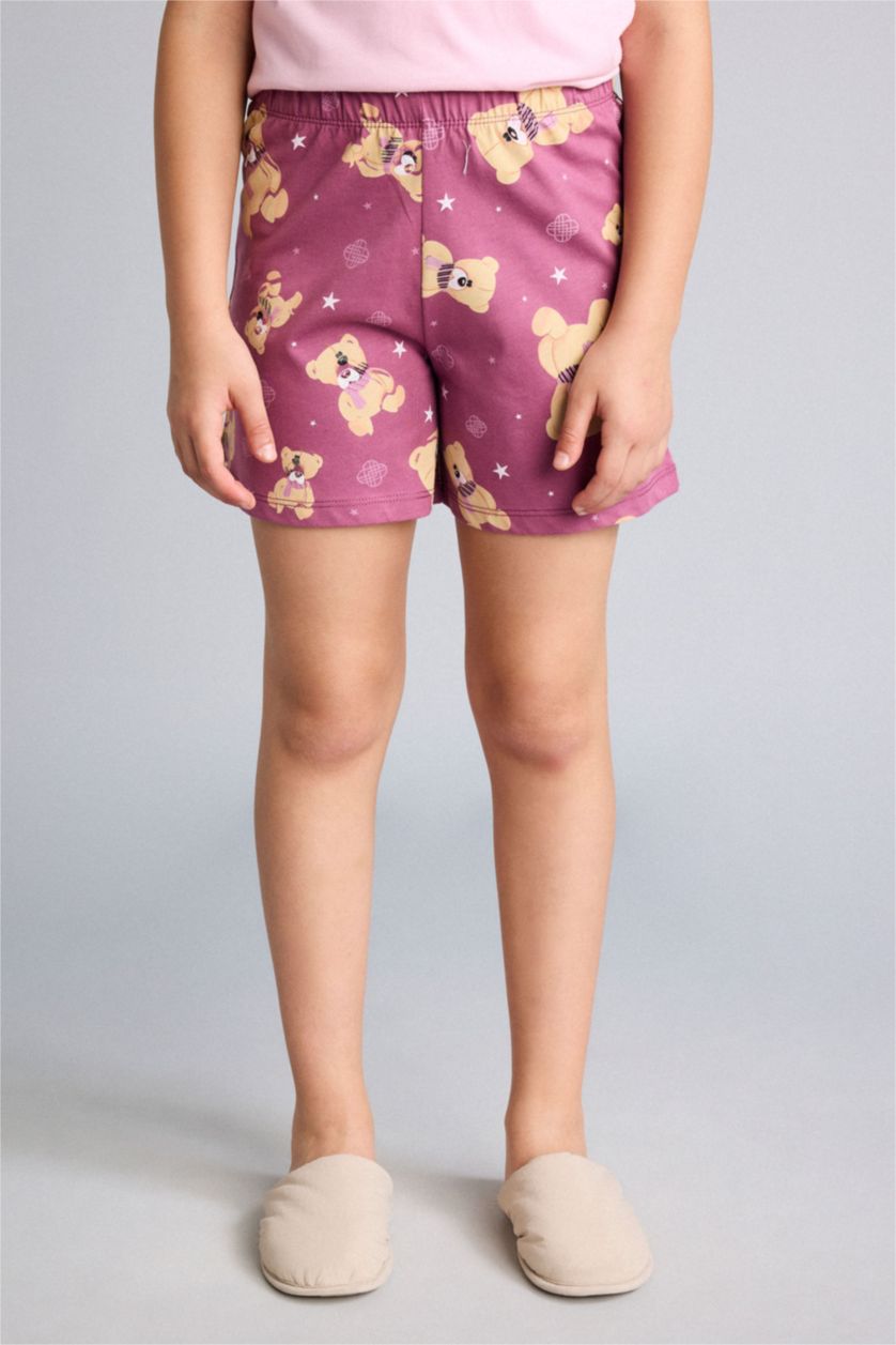 Young Girls - Teen Girls Pink 2 piece Relax Fit Knitted Pyjamas