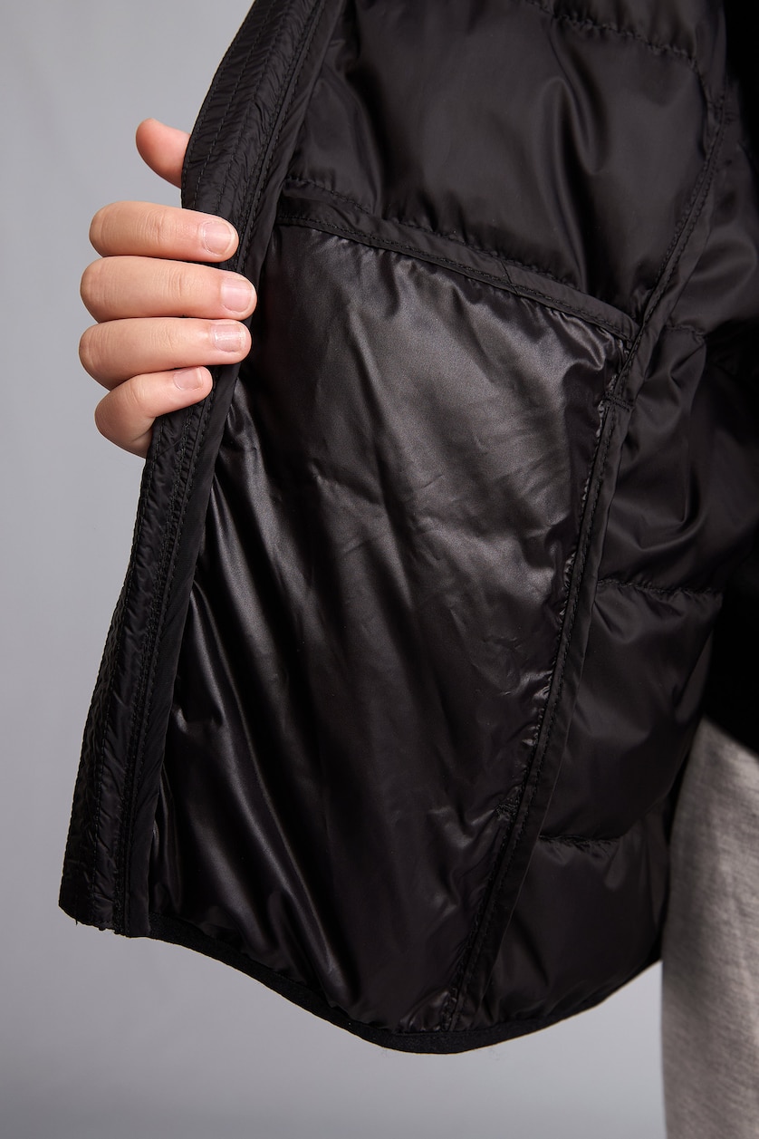 Young Girls - Teen Girls Black Girl Hooded Puffer Jacket