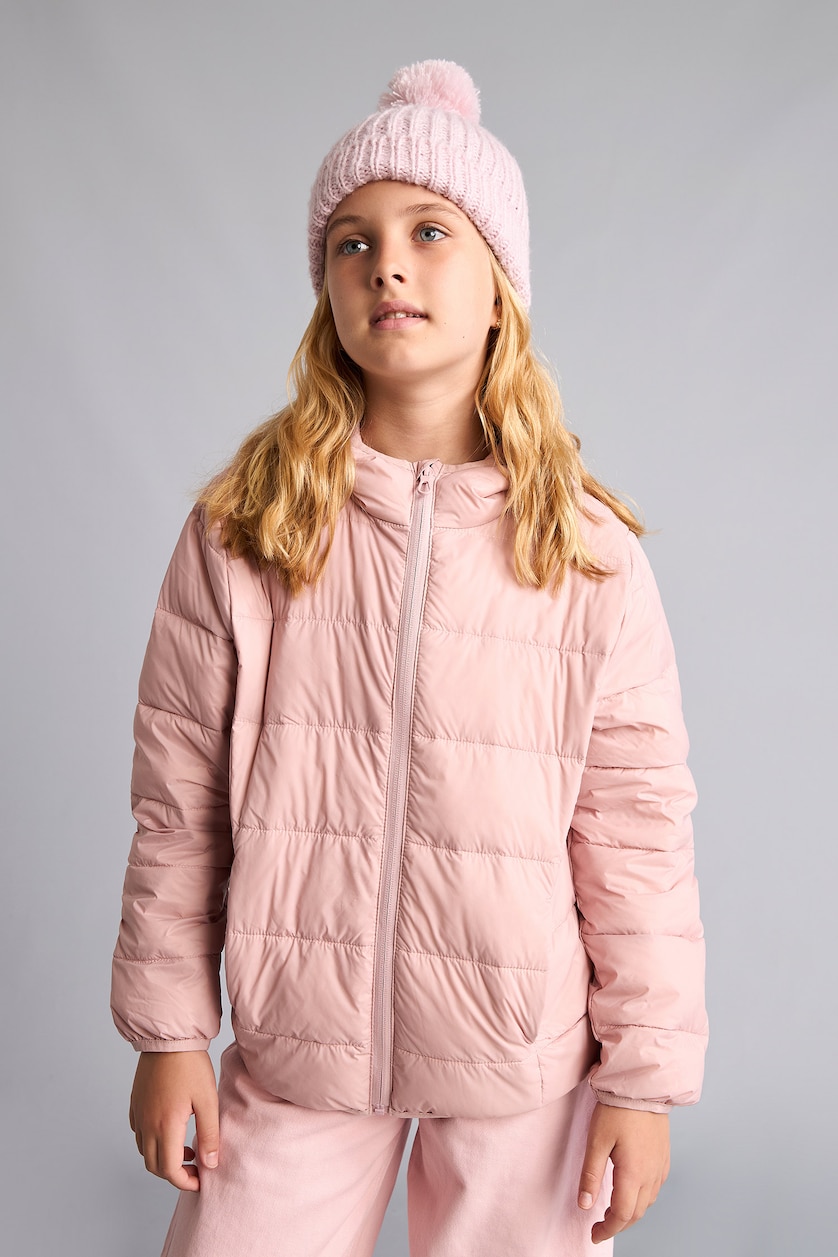 Young Girls - Teen Girls Rose Girl Hooded Puffer Jacket