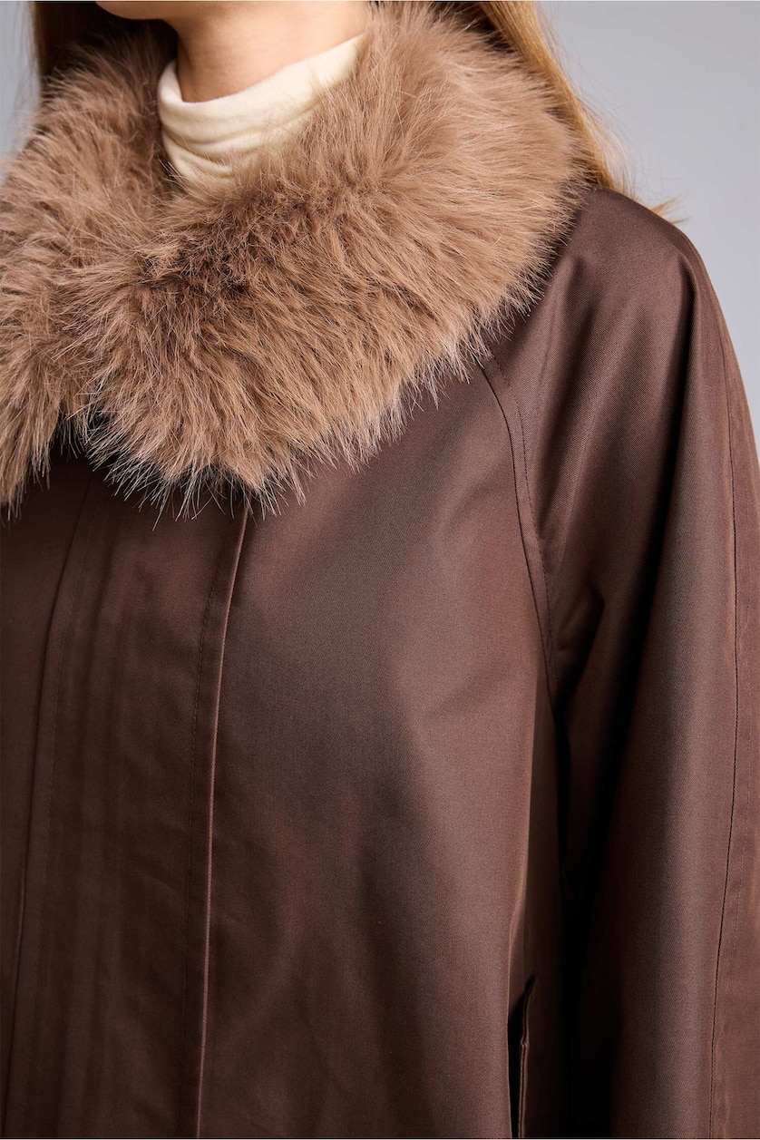 FEMME Marron Coupe Oversize Trench-Coat Trenchs