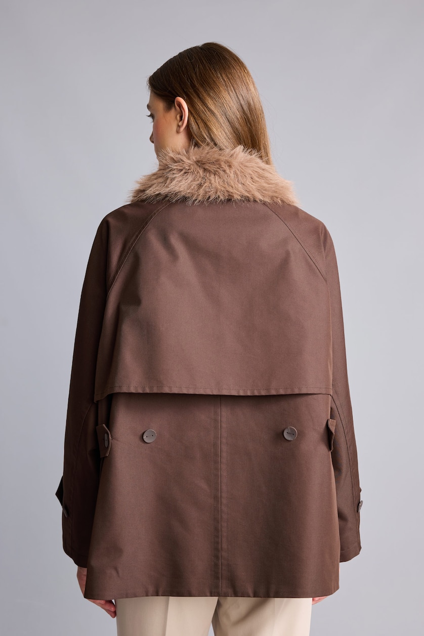 FEMME Marron Coupe Oversize Trench-Coat Trenchs