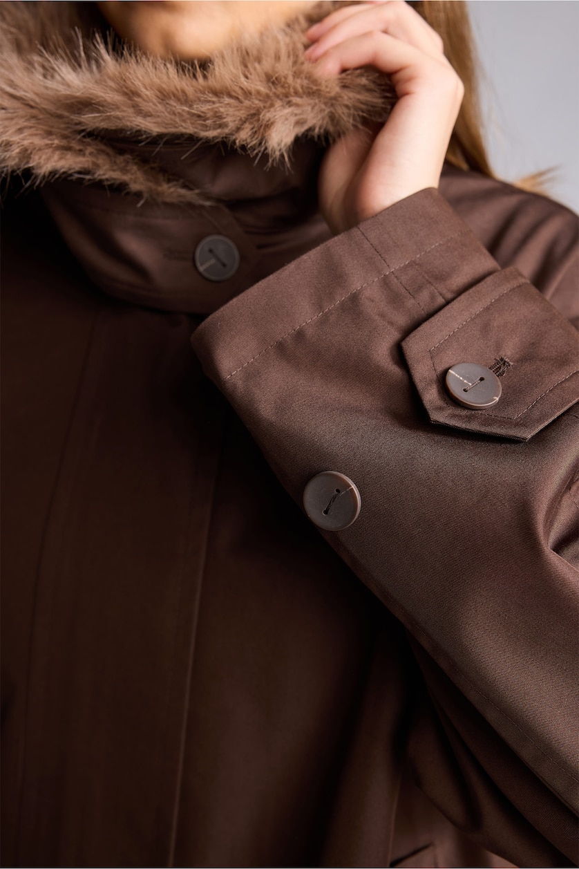 FEMME Marron Coupe Oversize Trench-Coat Trenchs