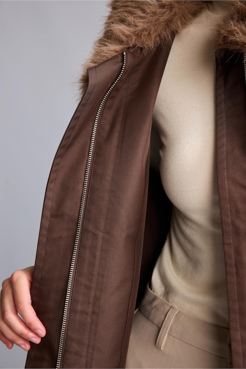 FEMME Marron Coupe Oversize Trench-Coat Trenchs