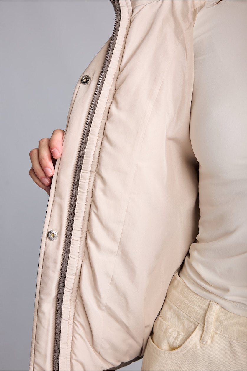 Kadın Kahve Regular Fit Şişme Mont