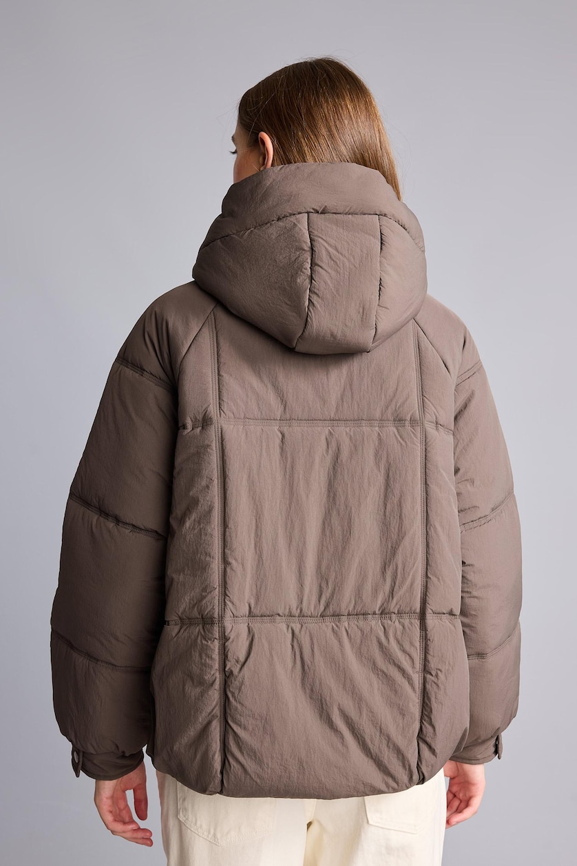 Kadın Kahve Regular Fit Şişme Mont