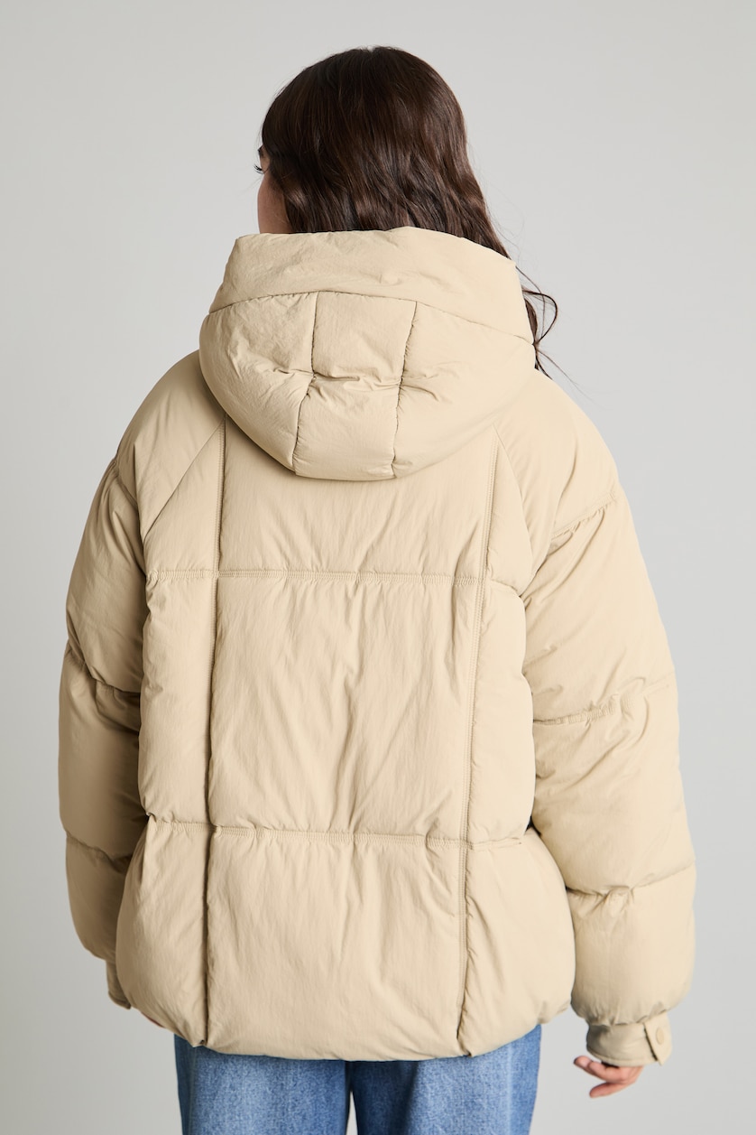 Kadın Yeşil Regular Fit Şişme Mont