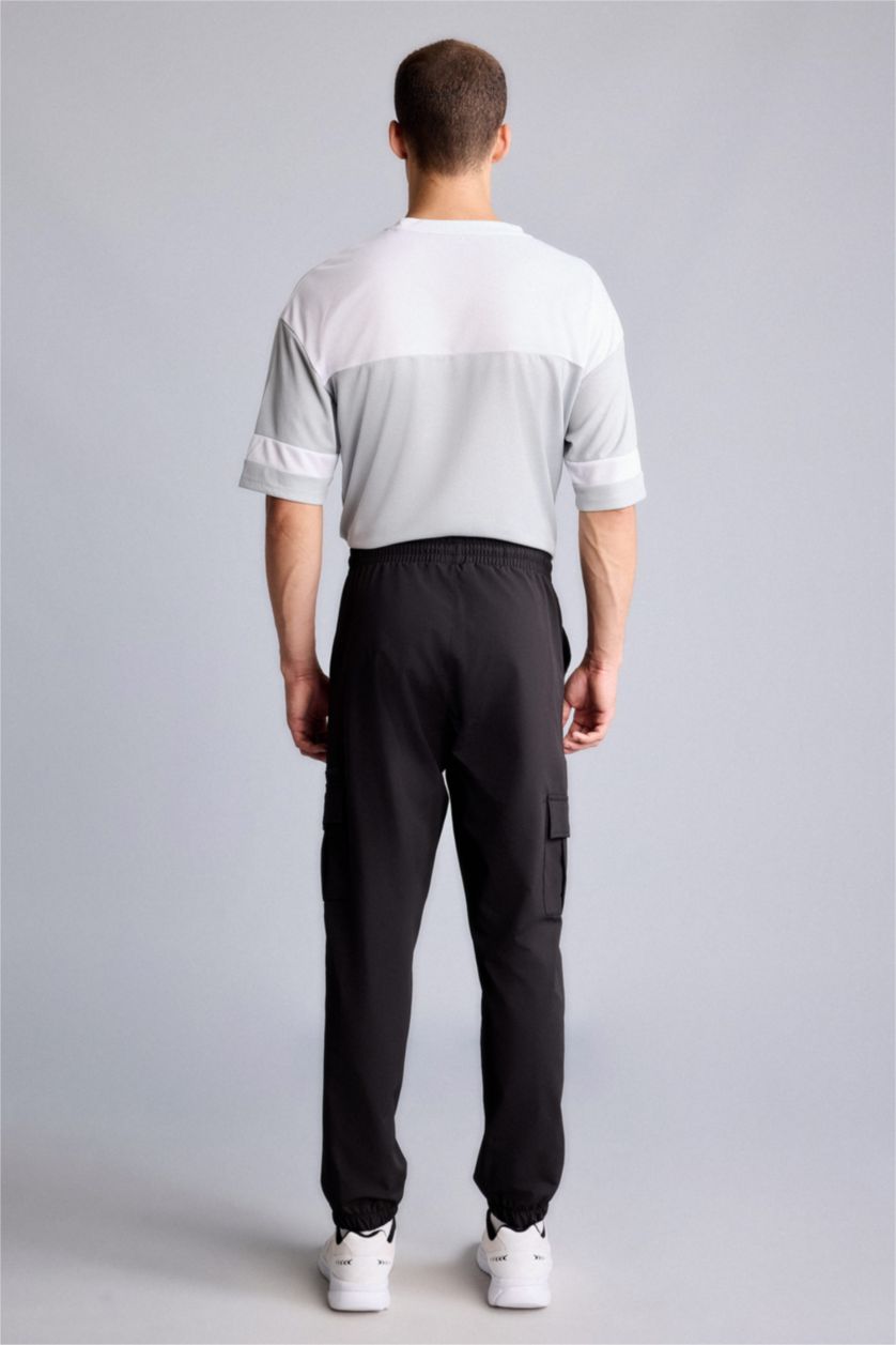 MAN Black Standard Fit Woven Jogger