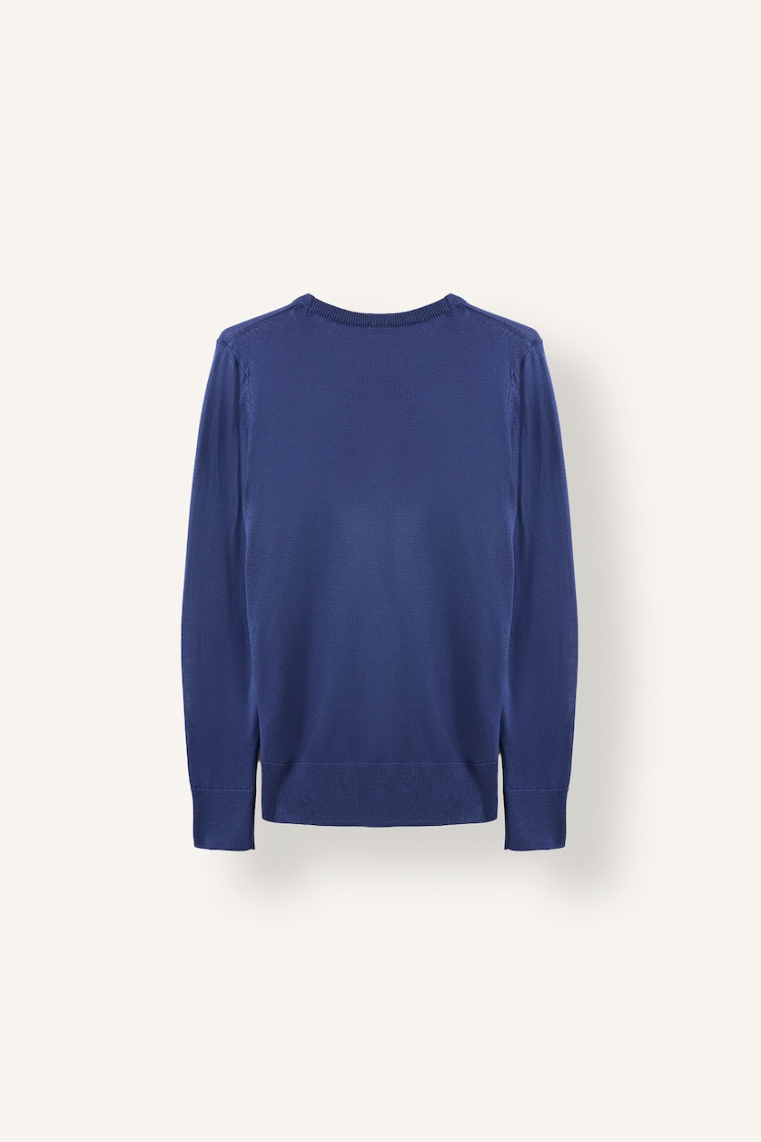 Women Blue Regular Fit Pullover