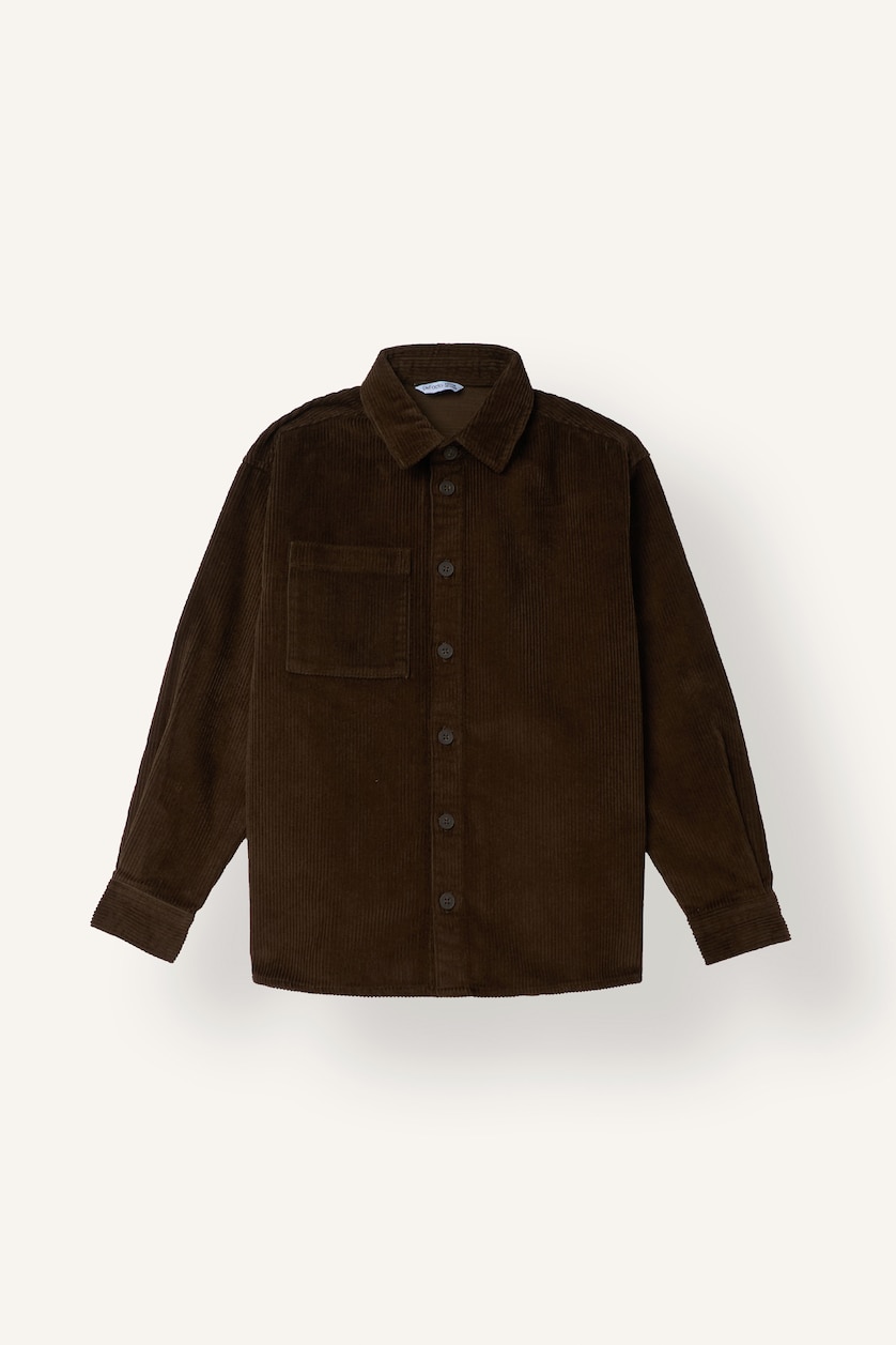 Young Boys - Teen Boys Brown Regular Fit Long Sleeve Shirt