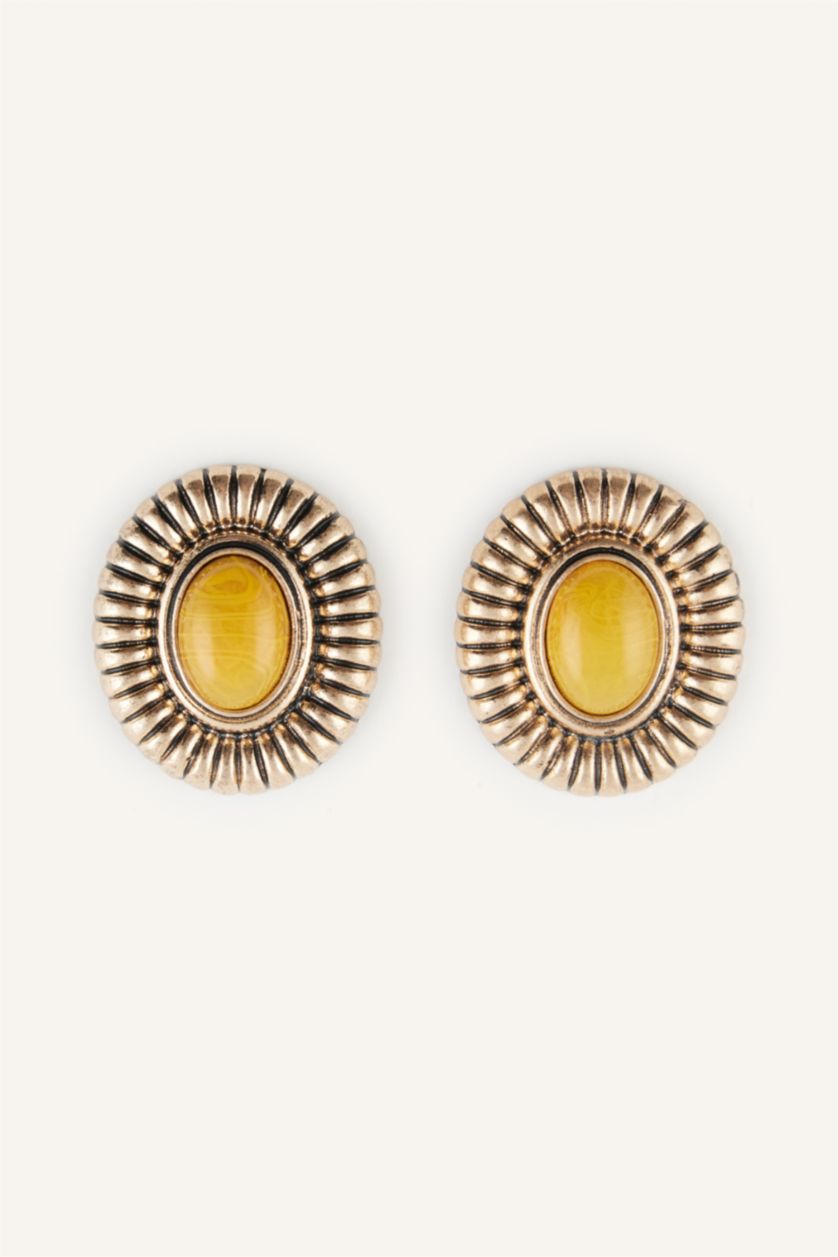 Women Light Brown Earring