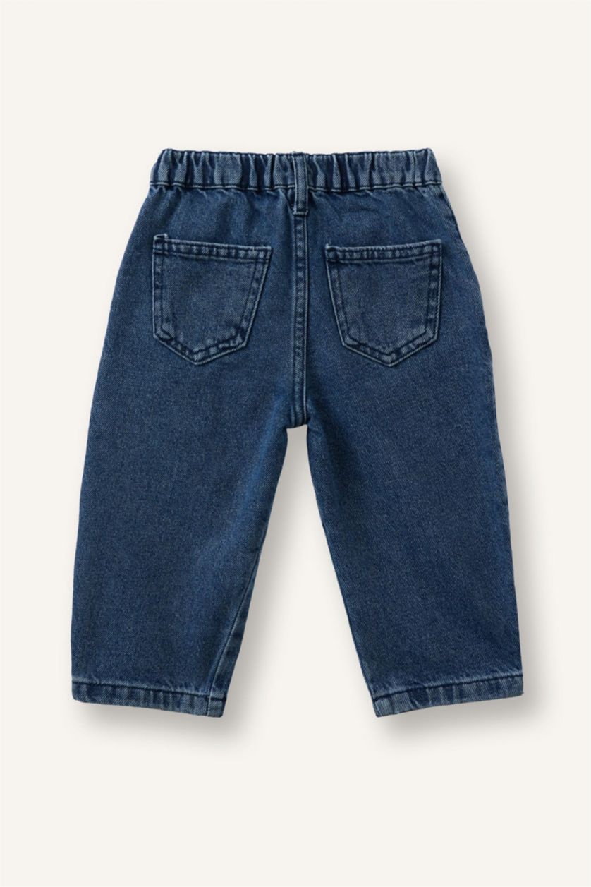 Baby Boys Blue Balloon Fit Jeans