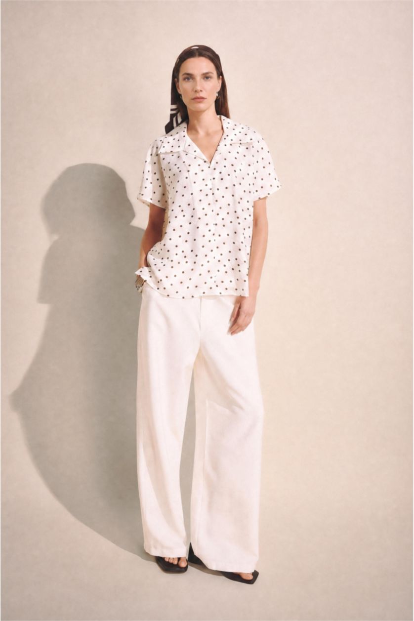 Women White Relax Fit