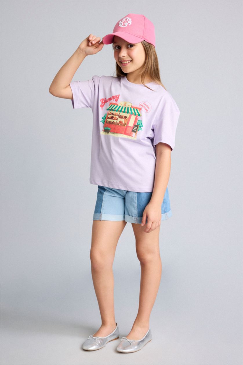Young Girls - Teen Girls Lilac Short Sleeve T-Shirt