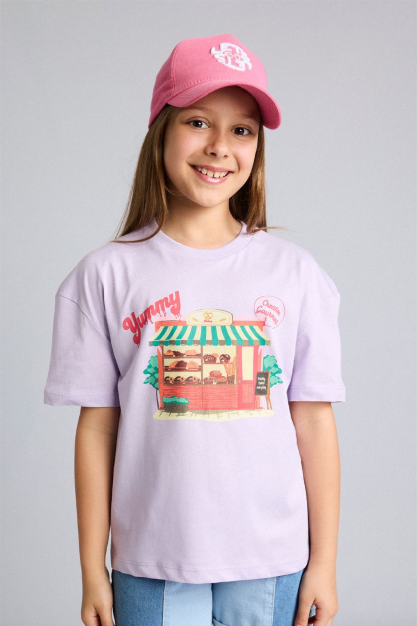 Young Girls - Teen Girls Lilac Short Sleeve T-Shirt