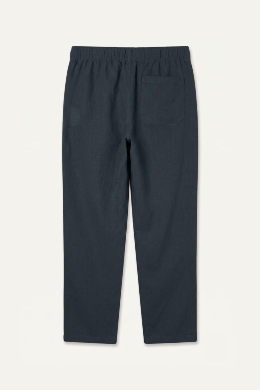 Men Dark Anthracite Regular Fit Trousers