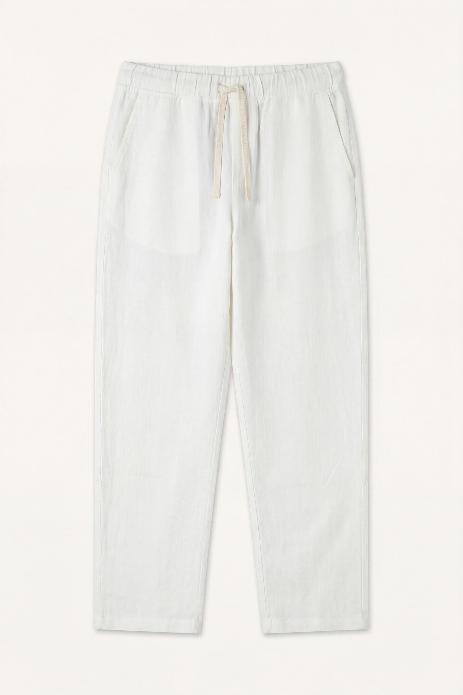 Men Ecru Regular Fit Trousers
