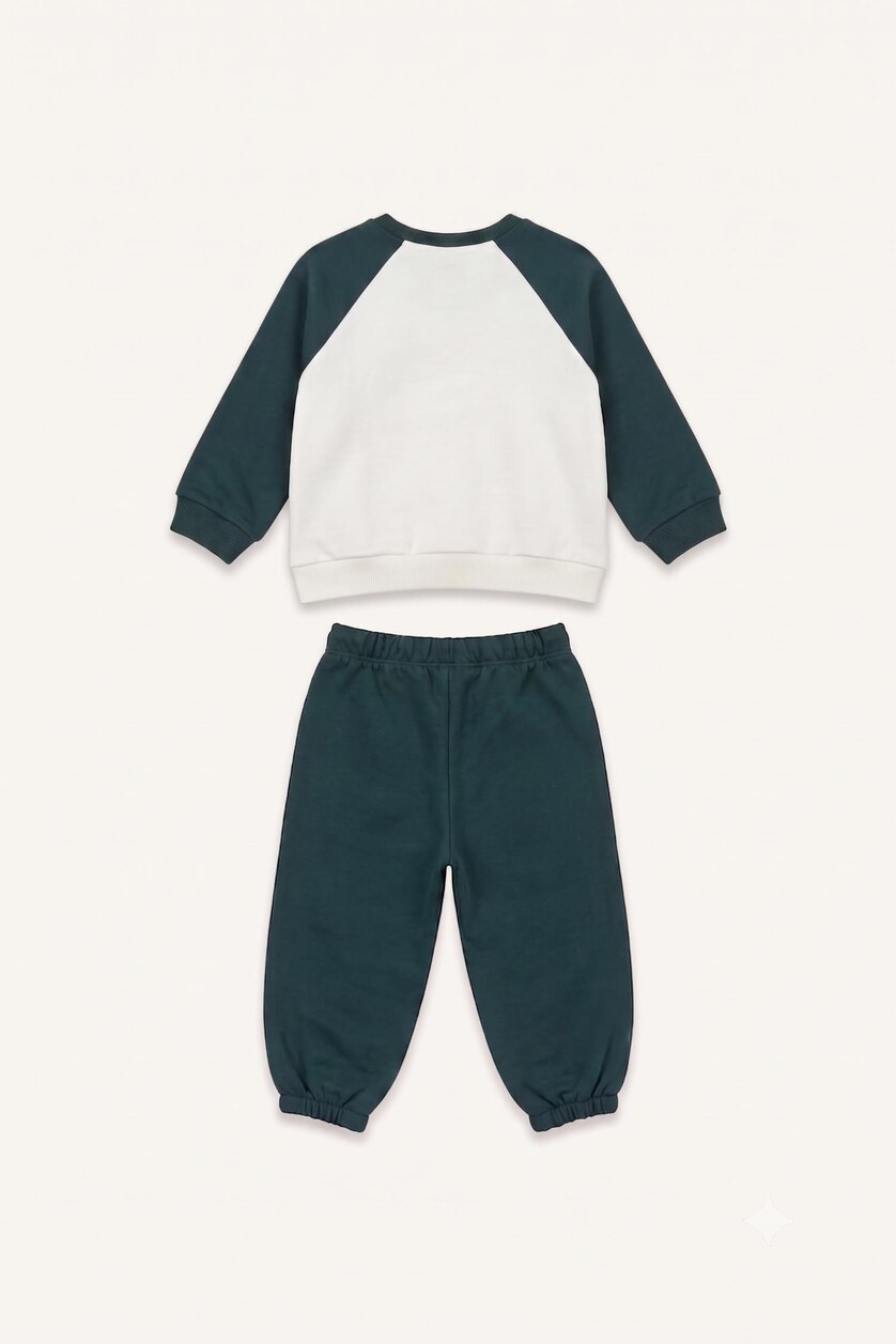 BABY BOY Green Baby Boy 2-Piece Green Bear Print Set