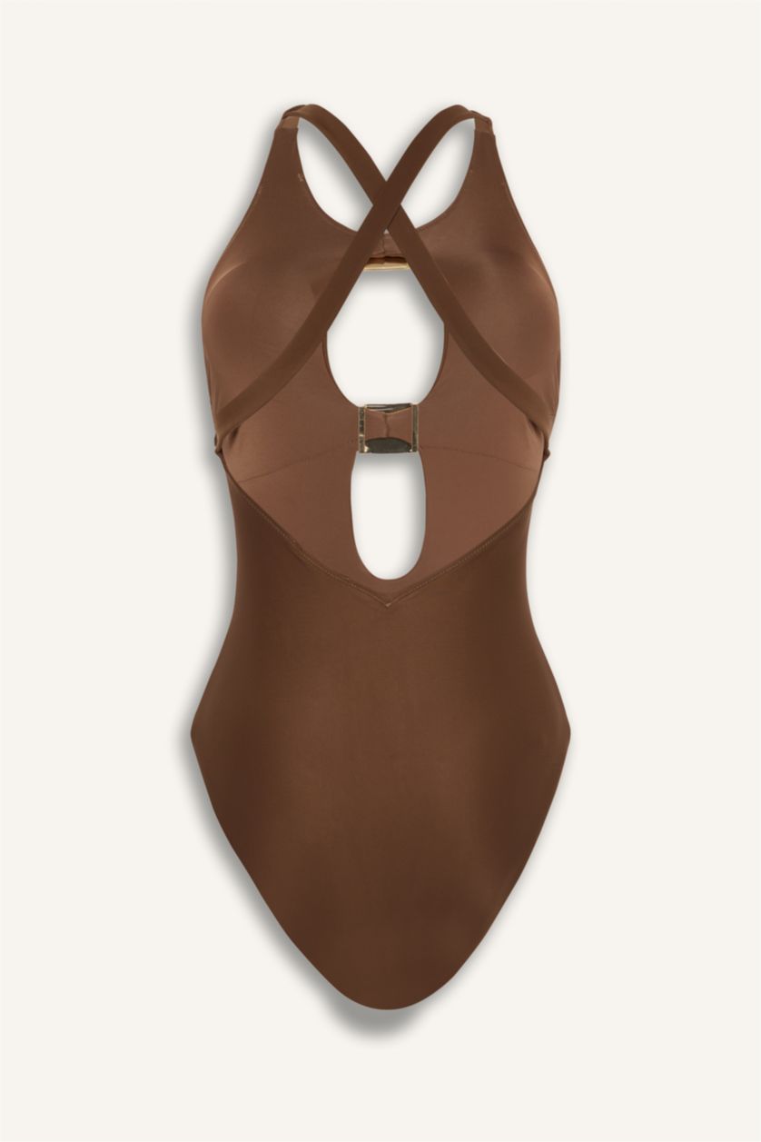 Women Brown Swimsuit