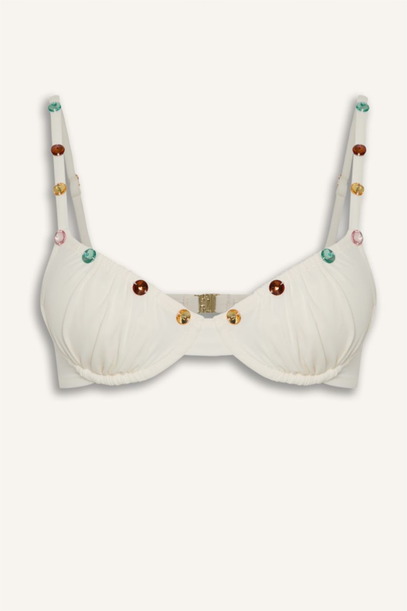 Women White Bikini Top
