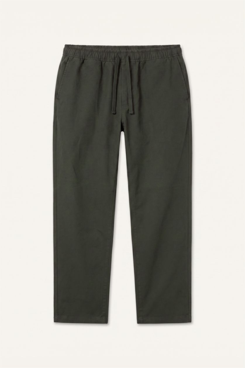 Erkek Koyu Yeşil Regular Fit Pantolon